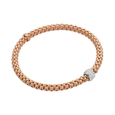         Roségold, Armschmuck, FOPE Eka Flex'it Armband mit Diamantpavé