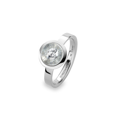 Ringe, Weißgold, Schmuckwerk Glasklar Ring