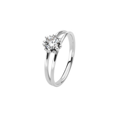 Ringe, Platin, Schmuckwerk Alpen Ring Edelweiß