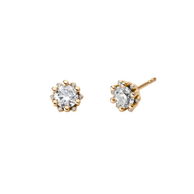 Ohrringe, Rotgold, Schmuckwerk Alpen Ohrstecker