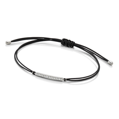 Armschmuck, Weißgold, Schmuckwerk Textilband Saturn