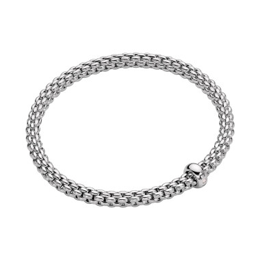 Armschmuck, Weißgold, FOPE Solo Flex'it Armband mit weißen Brillanten