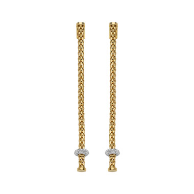 Ohrringe, Weißgold, FOPE Prima Ohrgehänge mit Diamanten