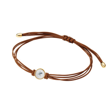 Armschmuck, Textil, Schmuckwerk Textilband Glasklar 