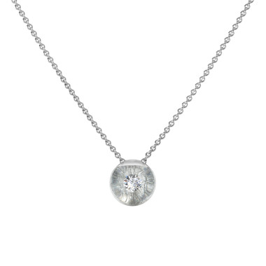 Halsschmuck, Platin, Schmuckwerk Glasklar Halskette