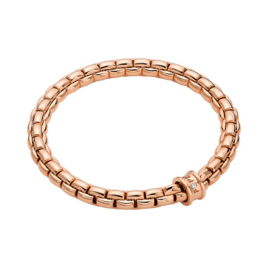 Armschmuck, Roségold, FOPE Eka Flex'it Armband mit weißen Brillanten