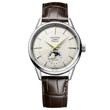 Automatik, Herrenuhr, Longines FLAGSHIP HERITAGE MOONPHASE