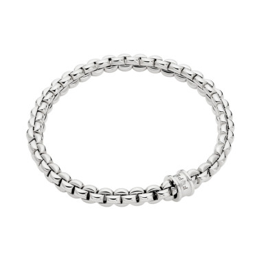 Armschmuck, Weißgold, FOPE Eka Flex'it Armband mit weißen Brillanten