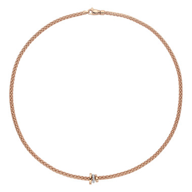 Halsschmuck, Roségold, FOPE Prima Flex'it Collier