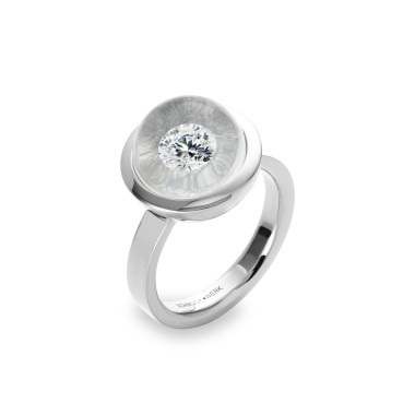         Weißgold, Ringe, Schmuckwerk Glasklar Ring