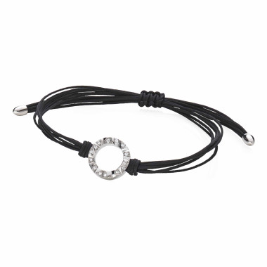 Armschmuck, Weißgold, Schmuckwerk Textilband