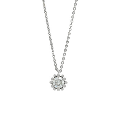 Halsschmuck, Platin, Schmuckwerk Alpen Anhänger mit Halskette