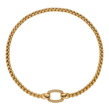 Halsschmuck, Gelbgold, FOPE Eka Flex'it Halskette