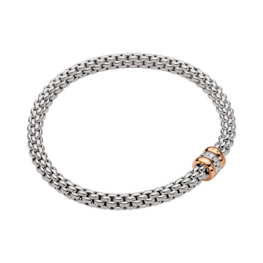         Weißgold, Armschmuck, FOPE Solo Flex'it Armband