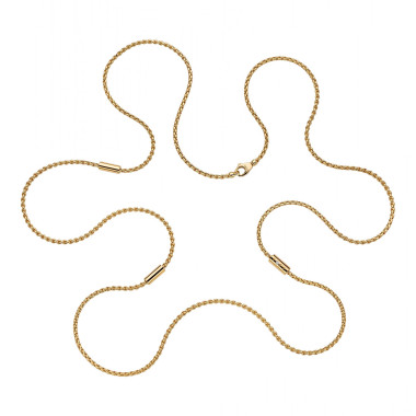 Halsschmuck, Gelbgold, FOPE Aria lange Halskette