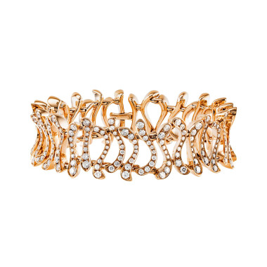 Armschmuck, Roségold, Hans D. Krieger Varieté Armband 