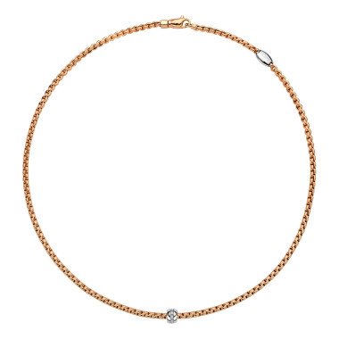         Roségold, Halsschmuck, FOPE Eka Tiny Halskette