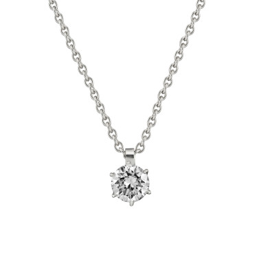         Weißgold, Halsschmuck, Hans D. Krieger Flame Anhänger mit Kette