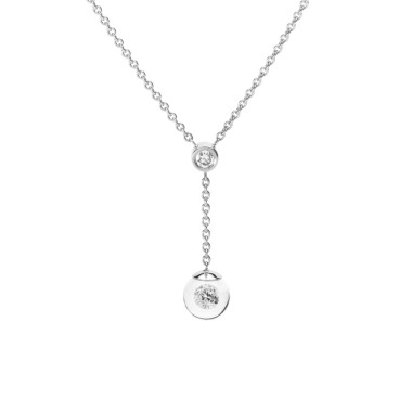 Halsschmuck, Platin, Schmuckwerk Glasklar Halskette