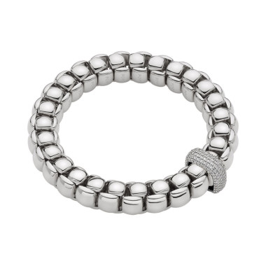         Weißgold, Armschmuck, FOPE Eka Flex'it Armband mit Diamantpavé