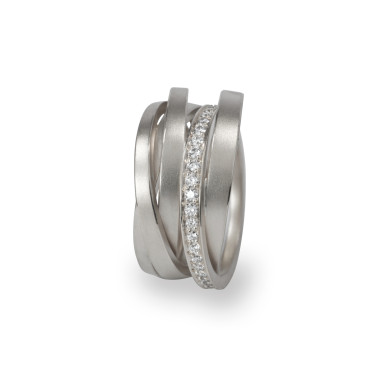         Weißgold, Ringe, Schmuckwerk Saturn Ring