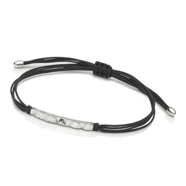 Armschmuck, Weißgold, Schmuckwerk Alpen Textilband