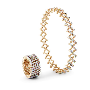         Roségold, Ringe, Serafino Consoli Brevetto Multi-Size Ring und Armband