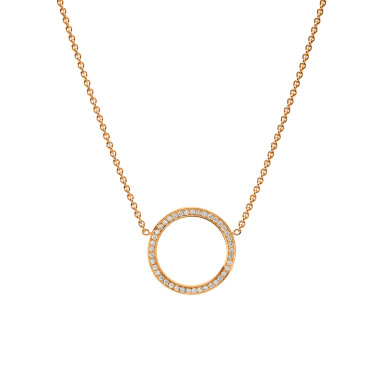 Halsschmuck, Rotgold, Schmuckwerk Halskette Saturn