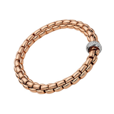         Roségold, Armschmuck, FOPE Eka Flex'it Armband mit Diamantpavé