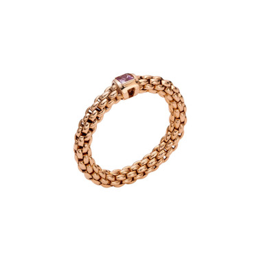 Ringe, Roségold, FOPE Souls Flex'it Ring mit Saphir
