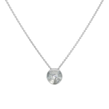 Halsschmuck, Platin, Schmuckwerk Glasklar Halskette