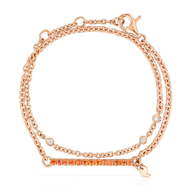 Armschmuck, Roségold, Cervera Barcelona Twisted Armband