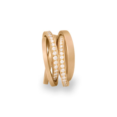         Rotgold, Ringe, Schmuckwerk Saturn Ring