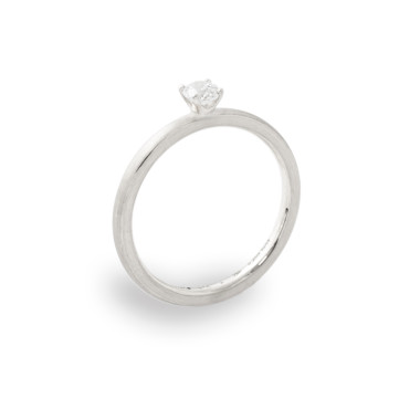         Weißgold, Ringe, Schmuckwerk Alpen Solitärring