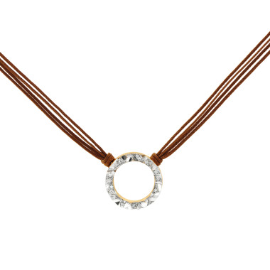 Halsschmuck, Textil, Schmuckwerk Alpen Halskette