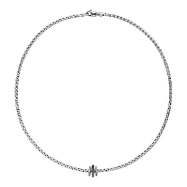 Halsschmuck, Weißgold, FOPE Eka Tiny Halskette