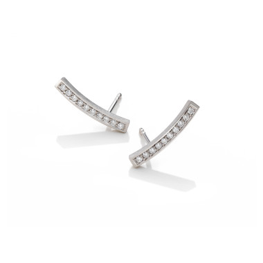 Ohrringe, Platin, Schmuckwerk Ohrstecker Saturn