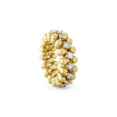 Ringe, Gelbgold, Serafino Consoli Brevetto Multi-Size Ring