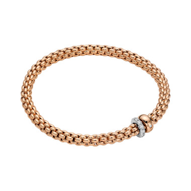         Roségold, Armschmuck, FOPE Eka Flex'it Armband mit Diamantpavé