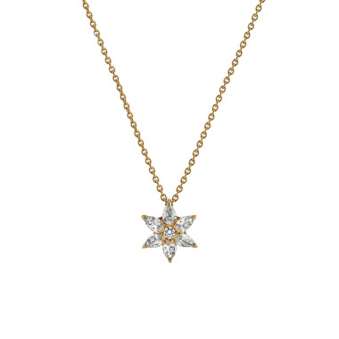         Rotgold, Halsschmuck, Hans D. Krieger Stars Anhänger