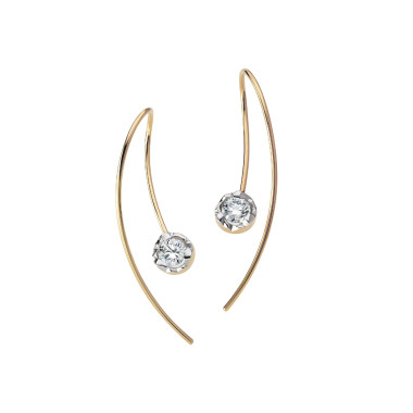 Ohrringe, Gelbgold, Schmuckwerk Alpen Ohrhänger