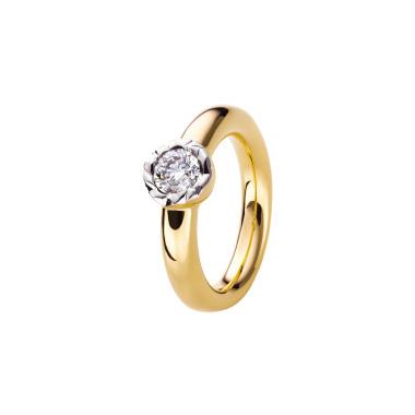         Gelbgold, Ringe, Schmuckwerk Alpen Solitärring