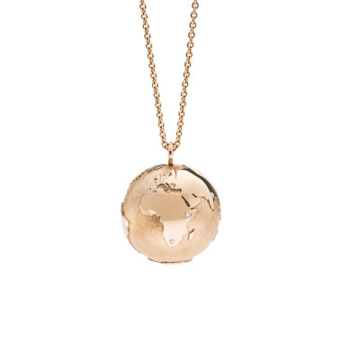 Halsschmuck, Rotgold, Schmuckwerk Halskette Meine Welt