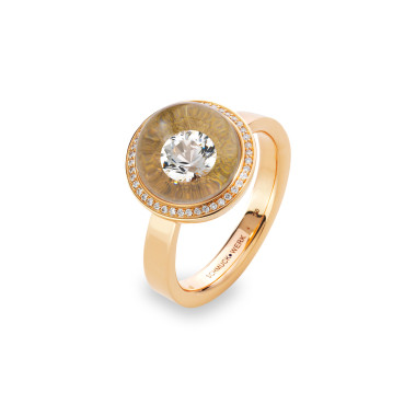         Rotgold, Ringe, Schmuckwerk Glasklar Ring