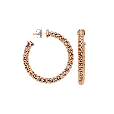 Ohrringe, Roségold, FOPE Essentials Creolen