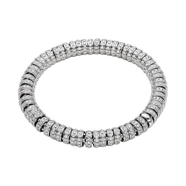         Weißgold, Armschmuck, FOPE Eka Flex'it Armband mit Diamantpavé