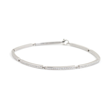 Armschmuck, Weißgold, Schmuckwerk Armband Saturn