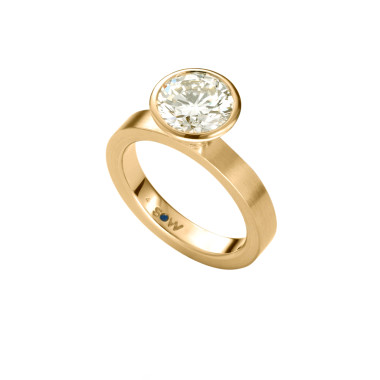         Gelbgold, Ringe, Schmuckwerk Alpen Solitärring
