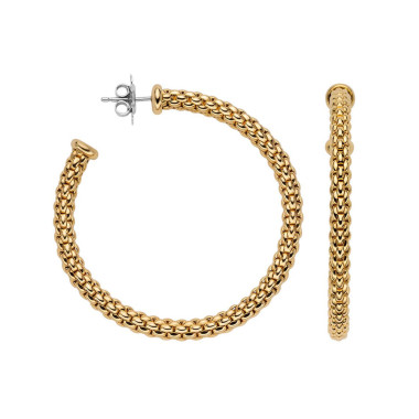 Ohrringe, Gelbgold, FOPE Essentials Creolen