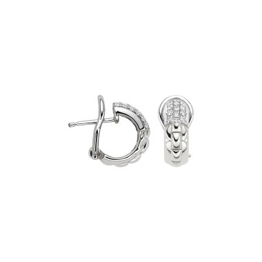 Ohrringe, Weißgold, FOPE Eka Flex'it Creolen